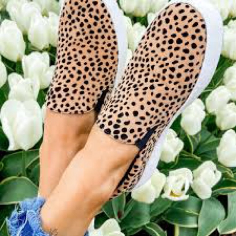 DR SCHOLL’S 9.5 Nova Mobwife Sneaker BE FREE ENERGY TECH Leopard Slip On Loafer